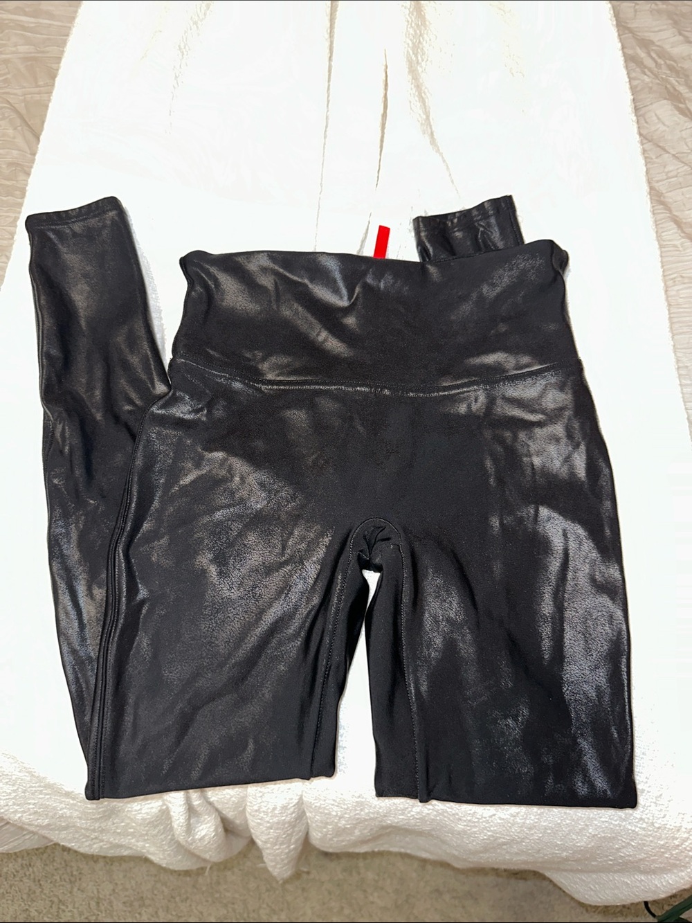 Spanx faux leather Black High-Waist Leggings